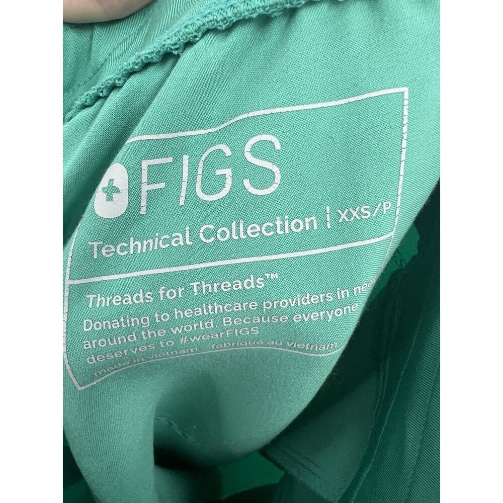 Figs Teal Green Jogger Scrub Bottom XXS - Picture 5 of 5